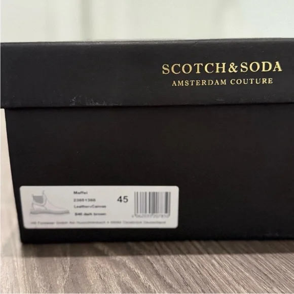 Scotch & Soda Brown and Black Leather Boots - Worn Once  display picture 1